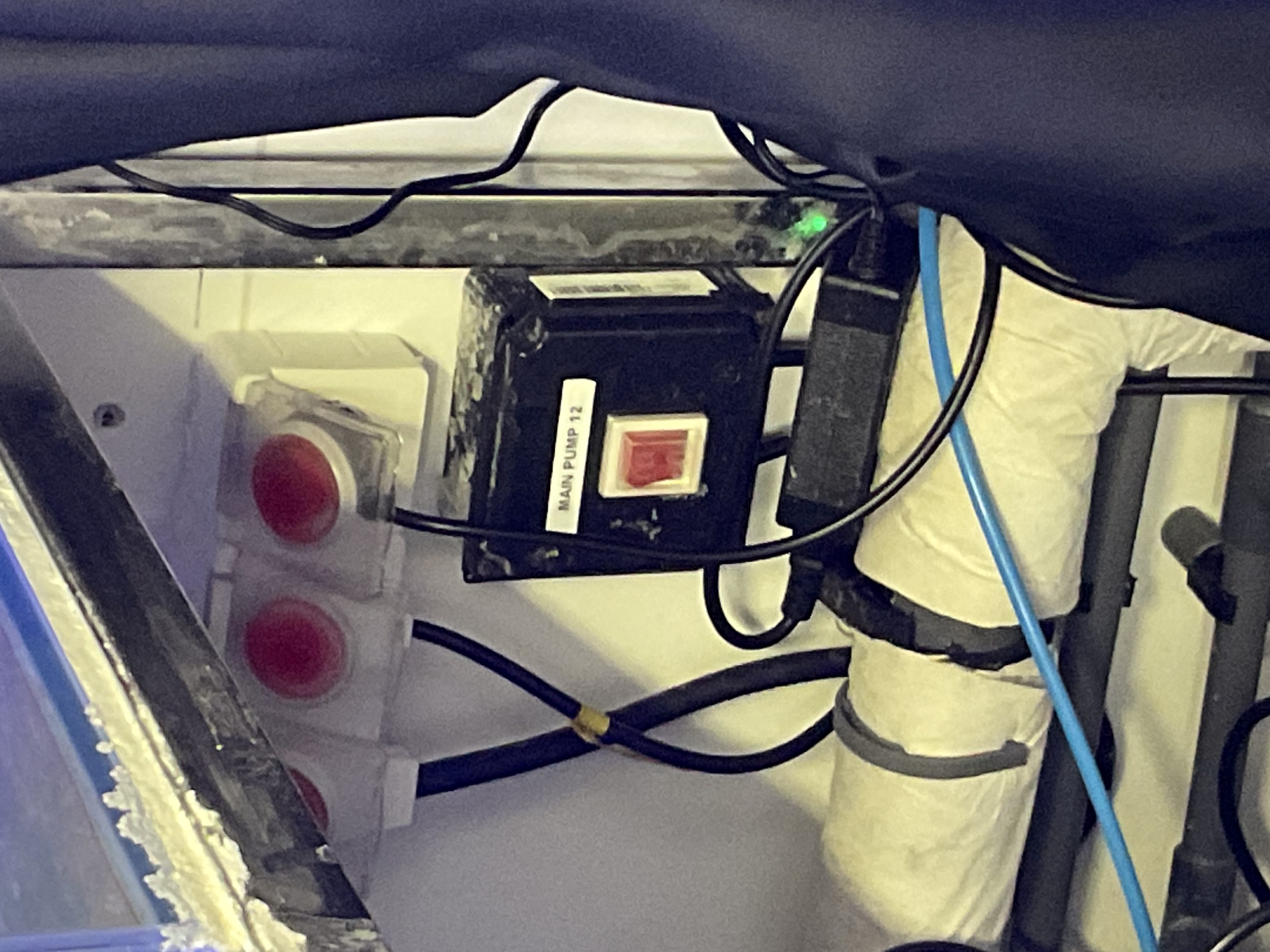 Figure 3: Red switch underneath the system